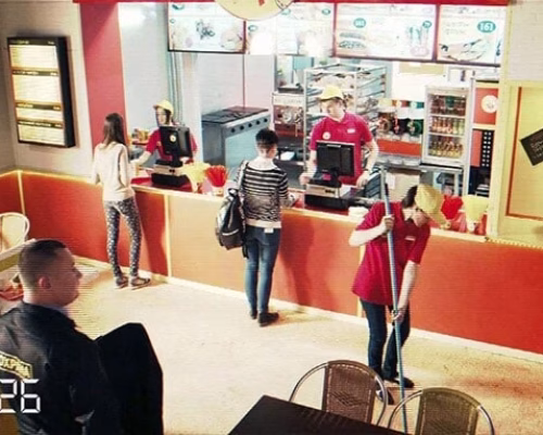 Камера в ресторане быстрого питания