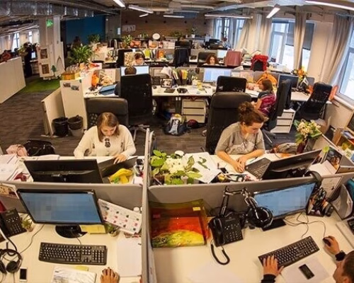 Видеонаблюдение в офисе формата Free-space