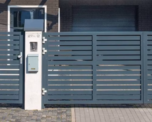 Распашные ворота и калитка