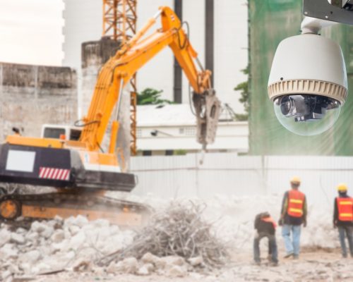 Использование купольных камер на строительной площадке